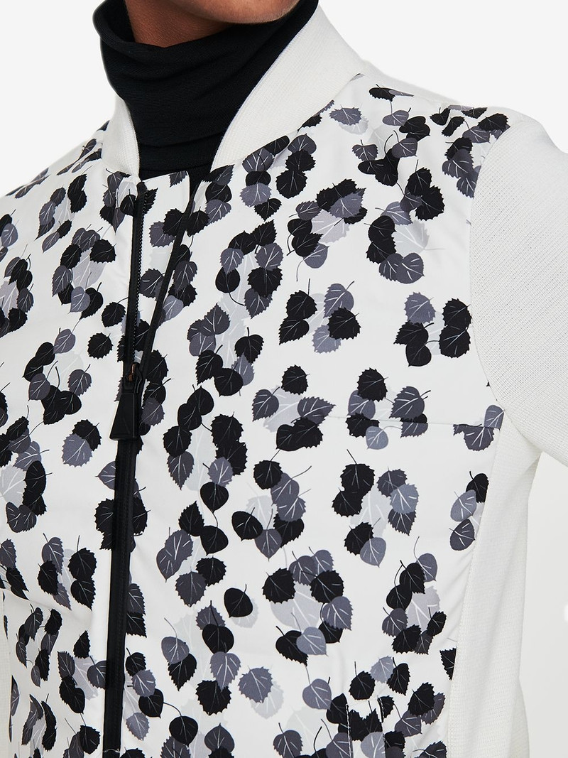 Dale of Aspen panelled leopard-print knitted jacket 5