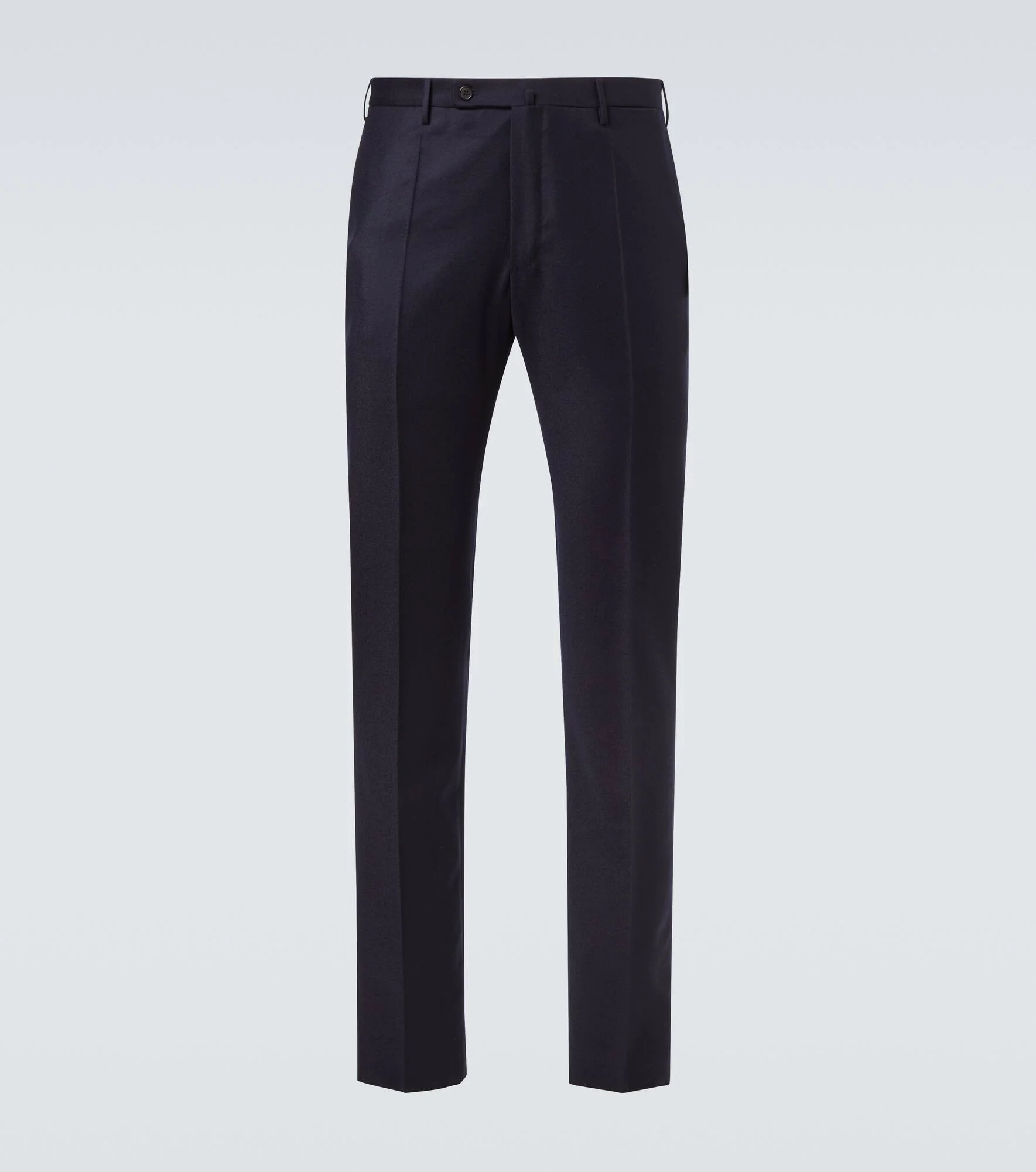 Virgin wool flannel slim pants - 1