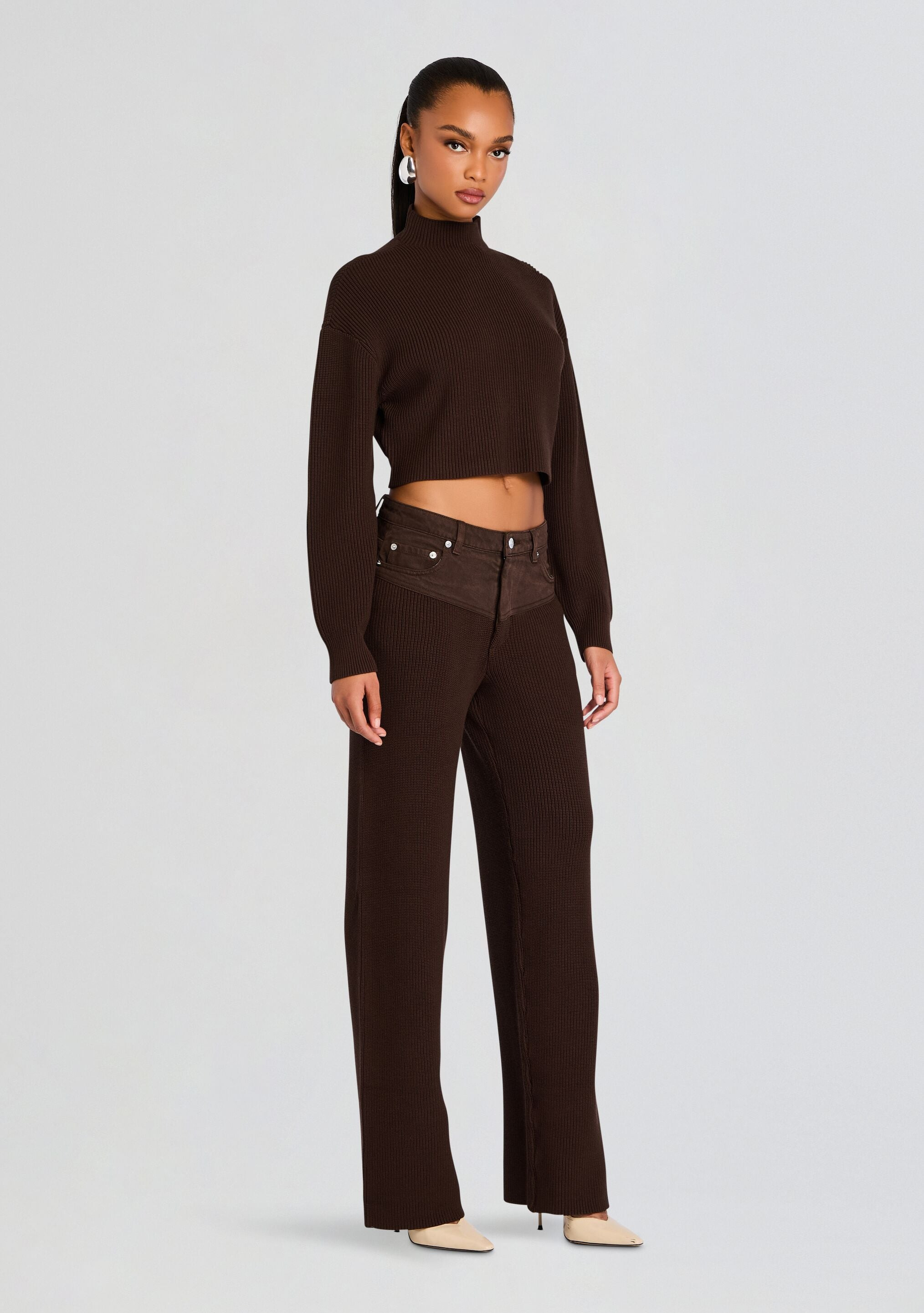 CARMEN MID CROPPED SWEATER - 3