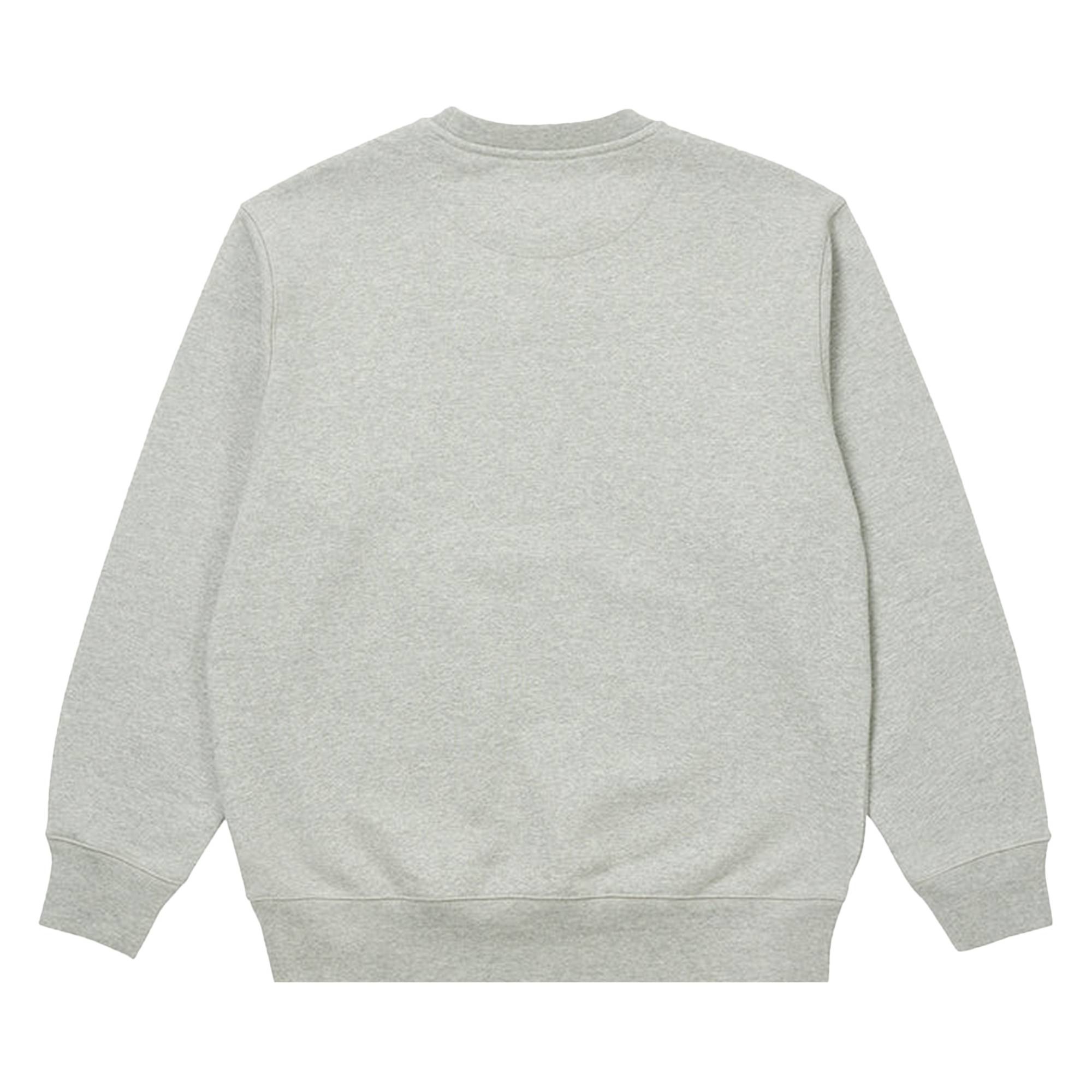 Palace x Calvin Klein Crew 'Light Grey Heather' - 2