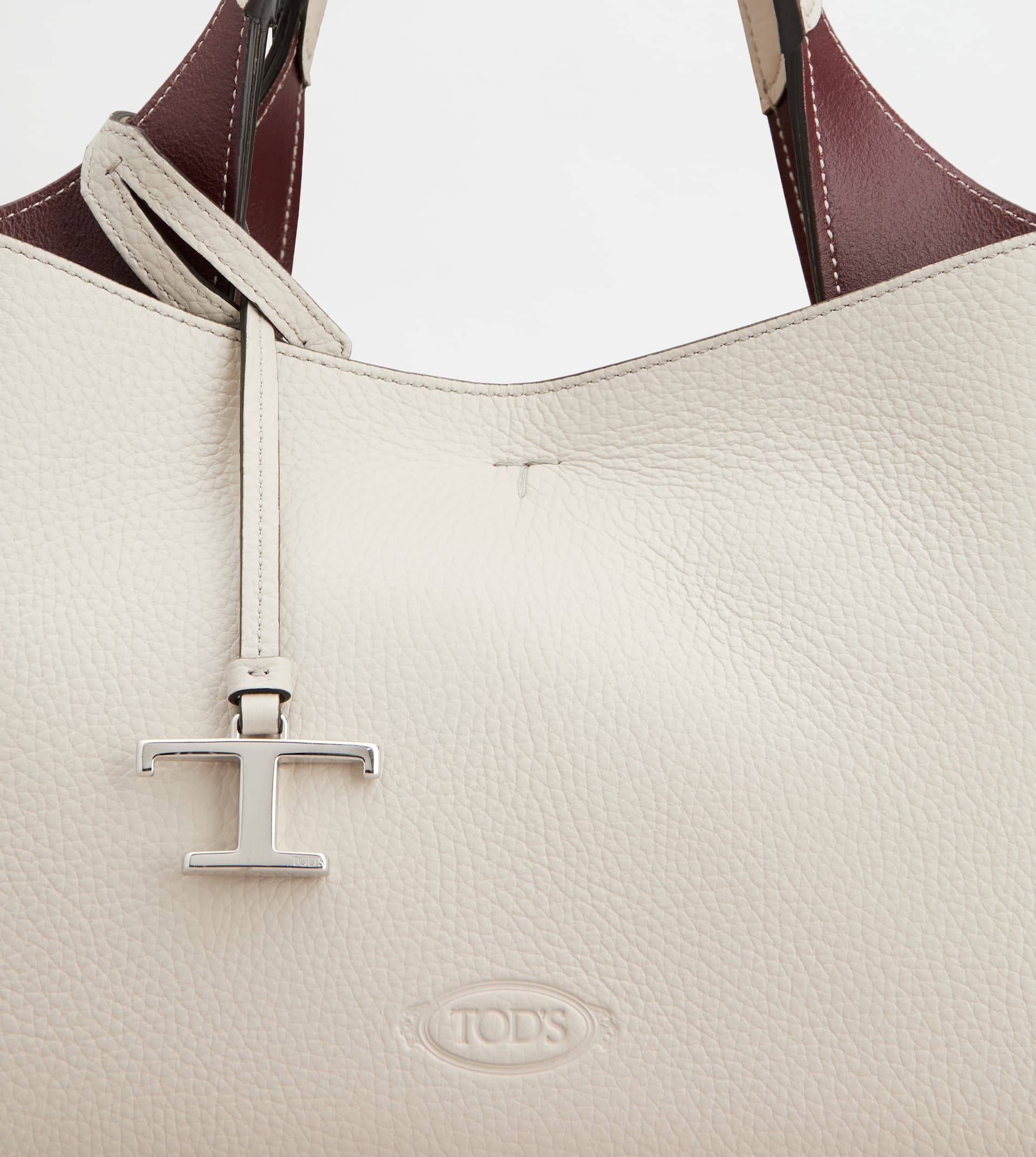 BAG IN LEATHER MINI - GREY - 4