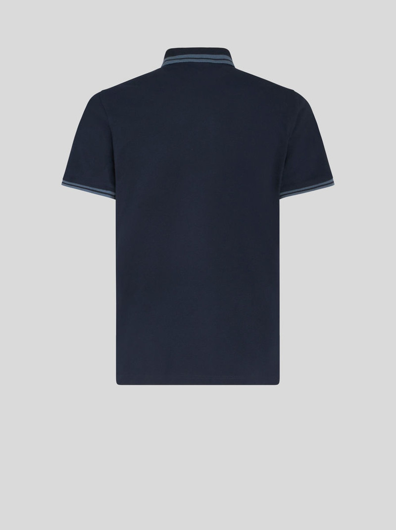 Etro STRIPED POLO SHIRT WITH LOGO outlook
