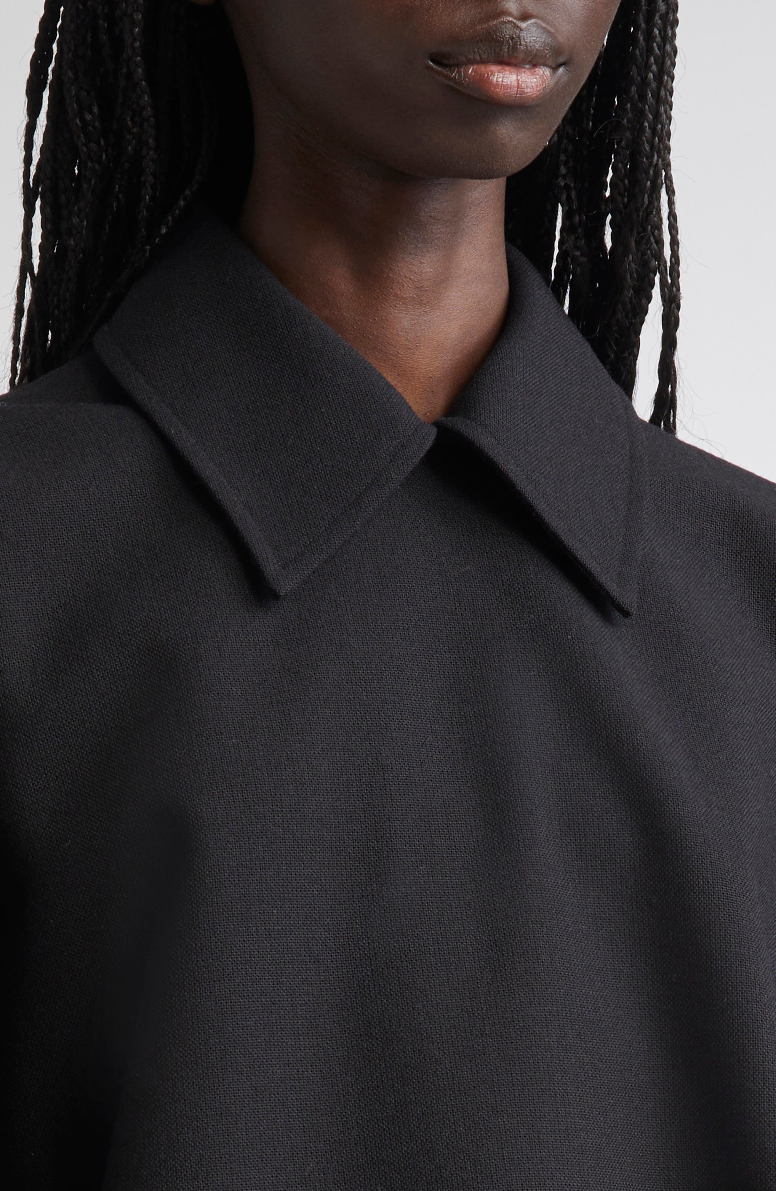 Jil Sander Wool Long Sleeve Top in Black at Nordstrom - 5