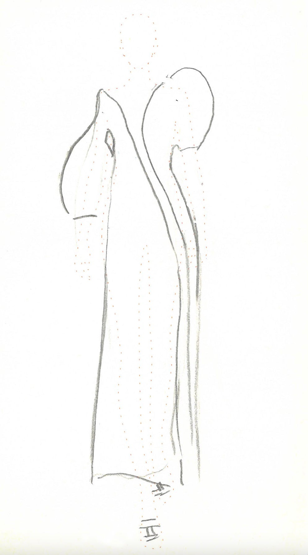 Merlin Dress in Silk Wool Cady and Leather - 3