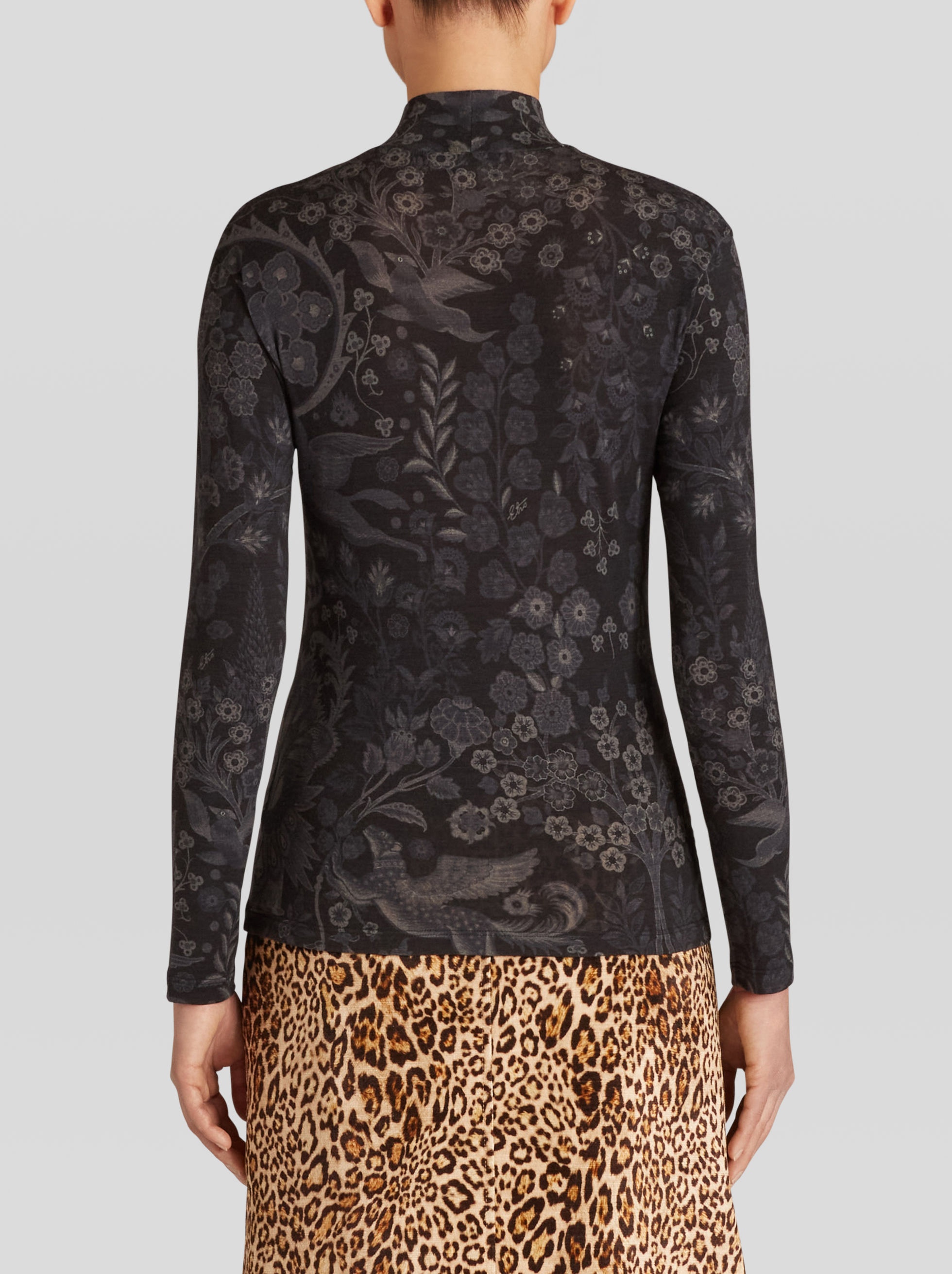 JERSEY JUMPER WITH ORNAMENTAL PRINT - 4