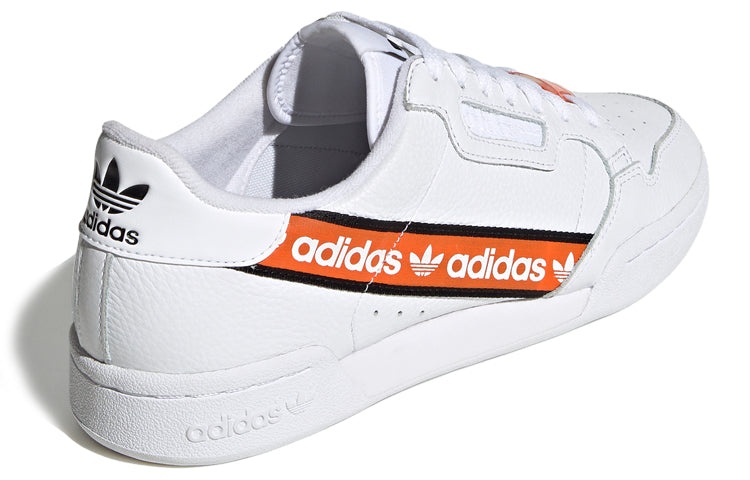 adidas adidas Continental 80 'Wordmark Side Stripe White Orange