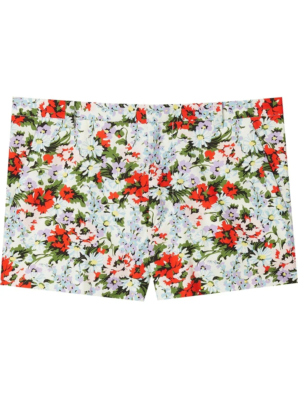 floral-print shorts - 1
