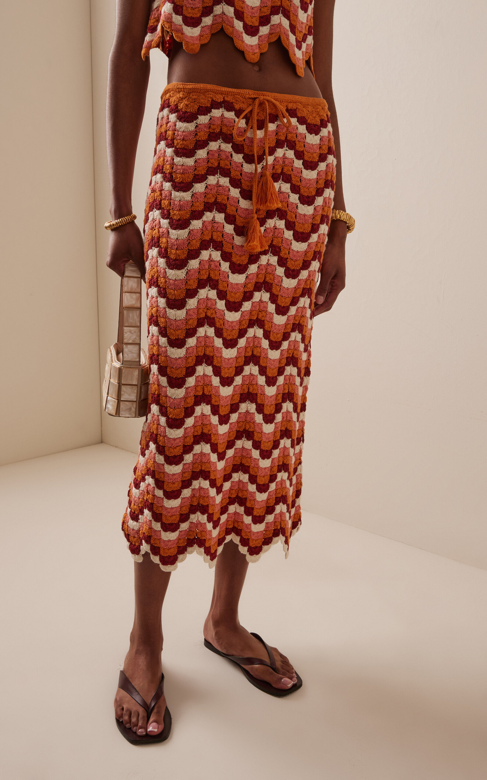 Exclusive Rivieria Safi Cotton Maxi Skirt multi - 3