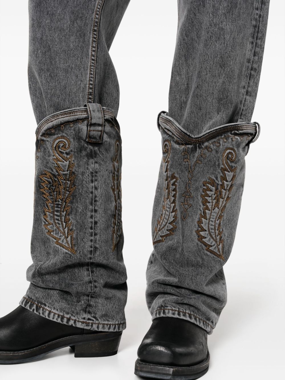 Cowboy Cuff straight jeans - 6