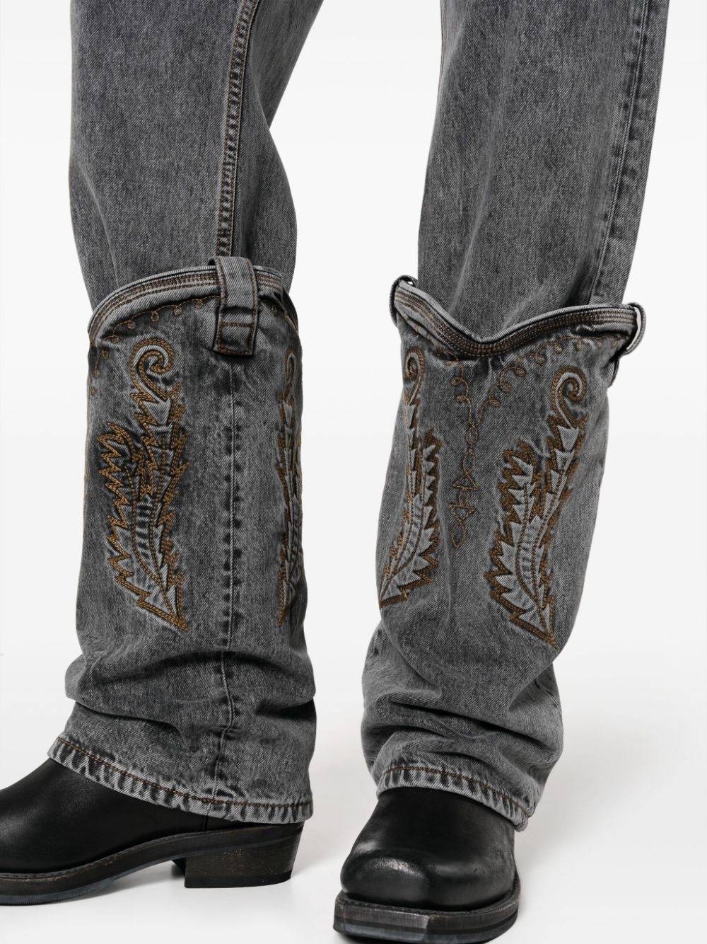 Y/Project Cowboy High Cuff Jeans - Farfetch