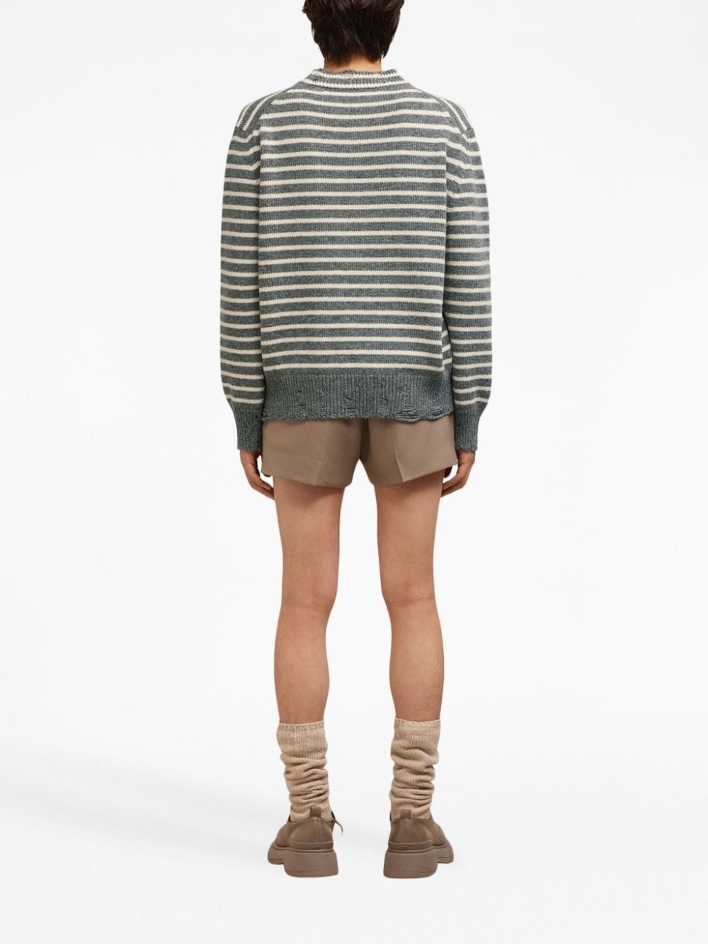 striped wool jumper - 5