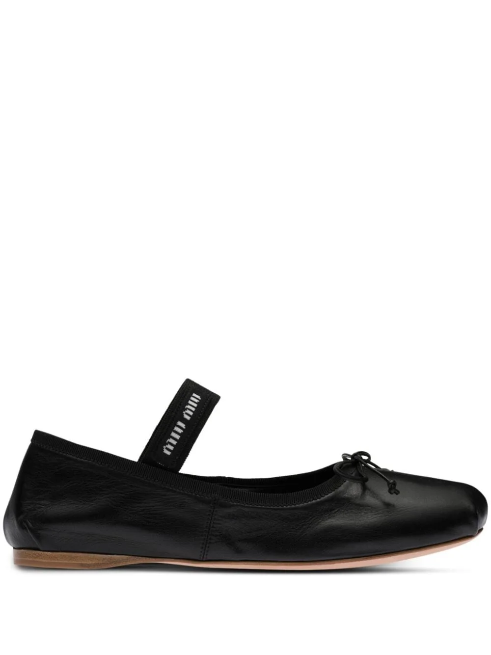 Miu Miu Women Leather Ballet Flats - 1