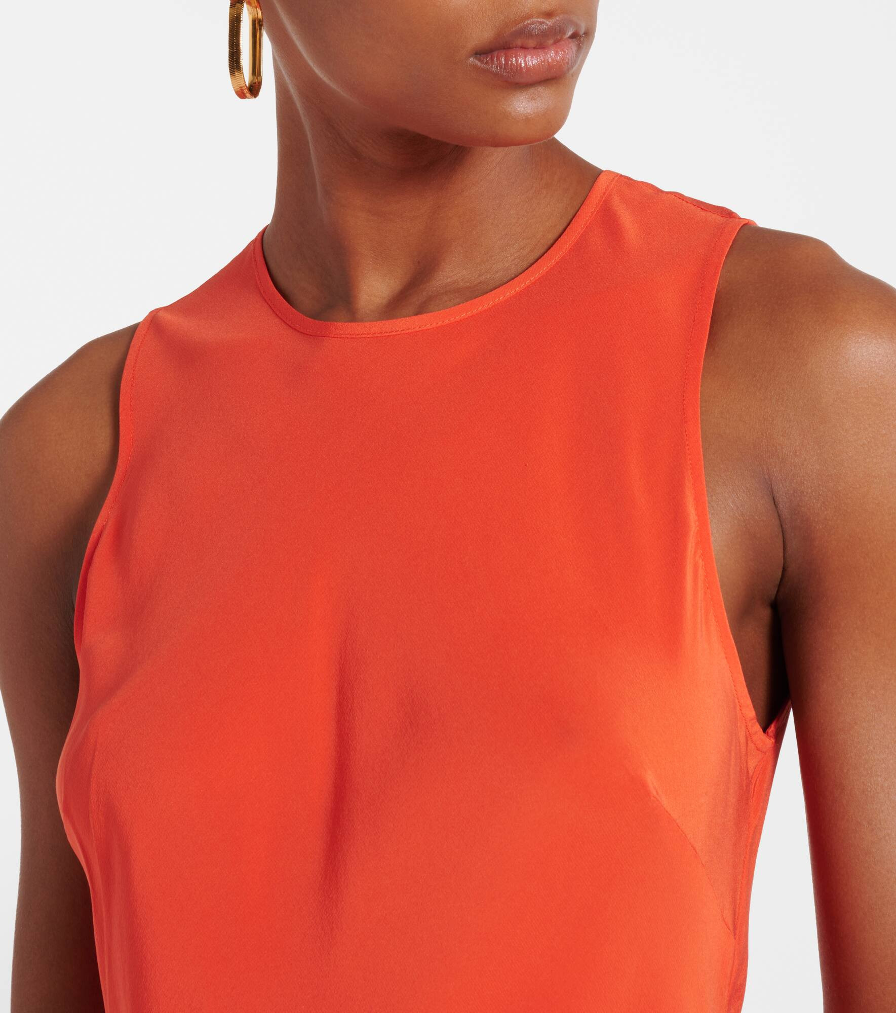 Valencia silk maxi dress - 4