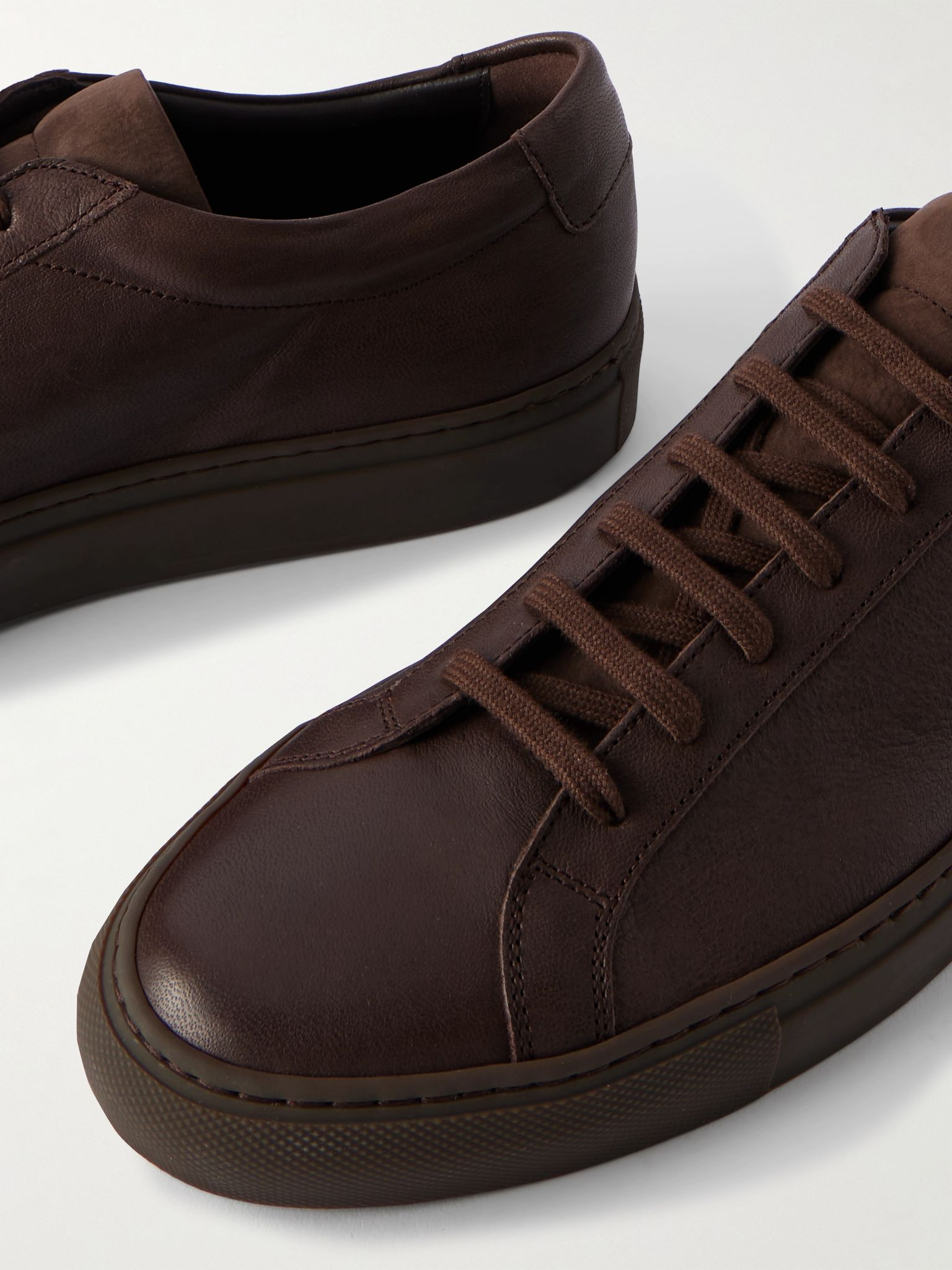 Achilles Premium Leather Sneakers Brown - 5