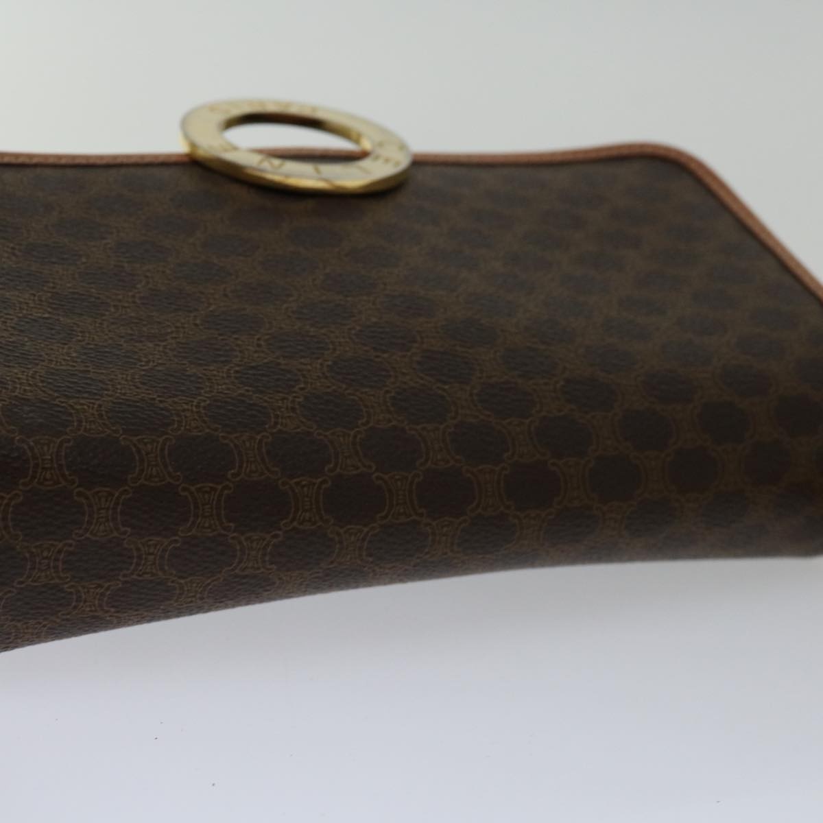 CELINE Macadam Canvas Shoulder Bag Pvc Brown - 6