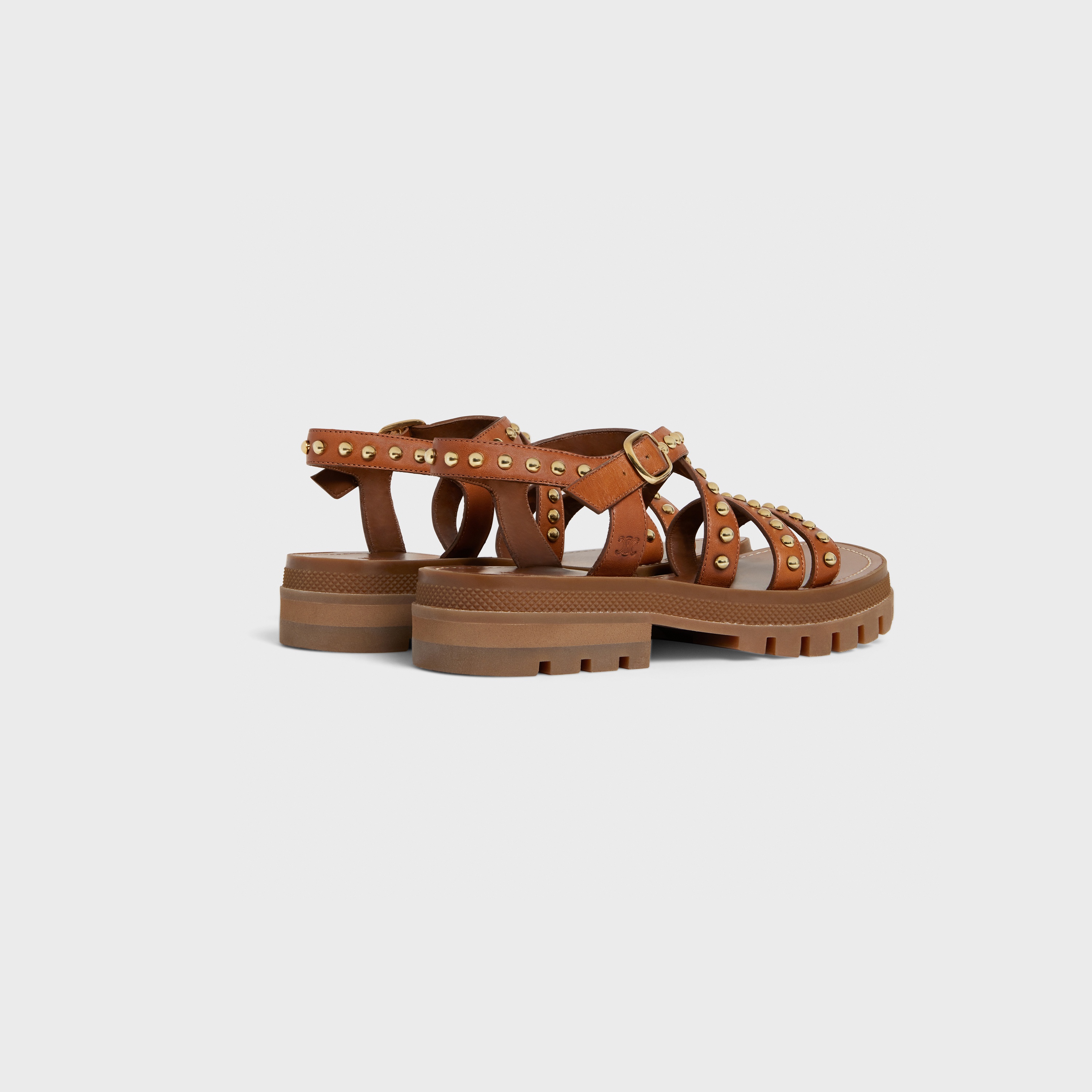 CLEA Chunky Studded Sandal in Vegetal Calfskin - 3