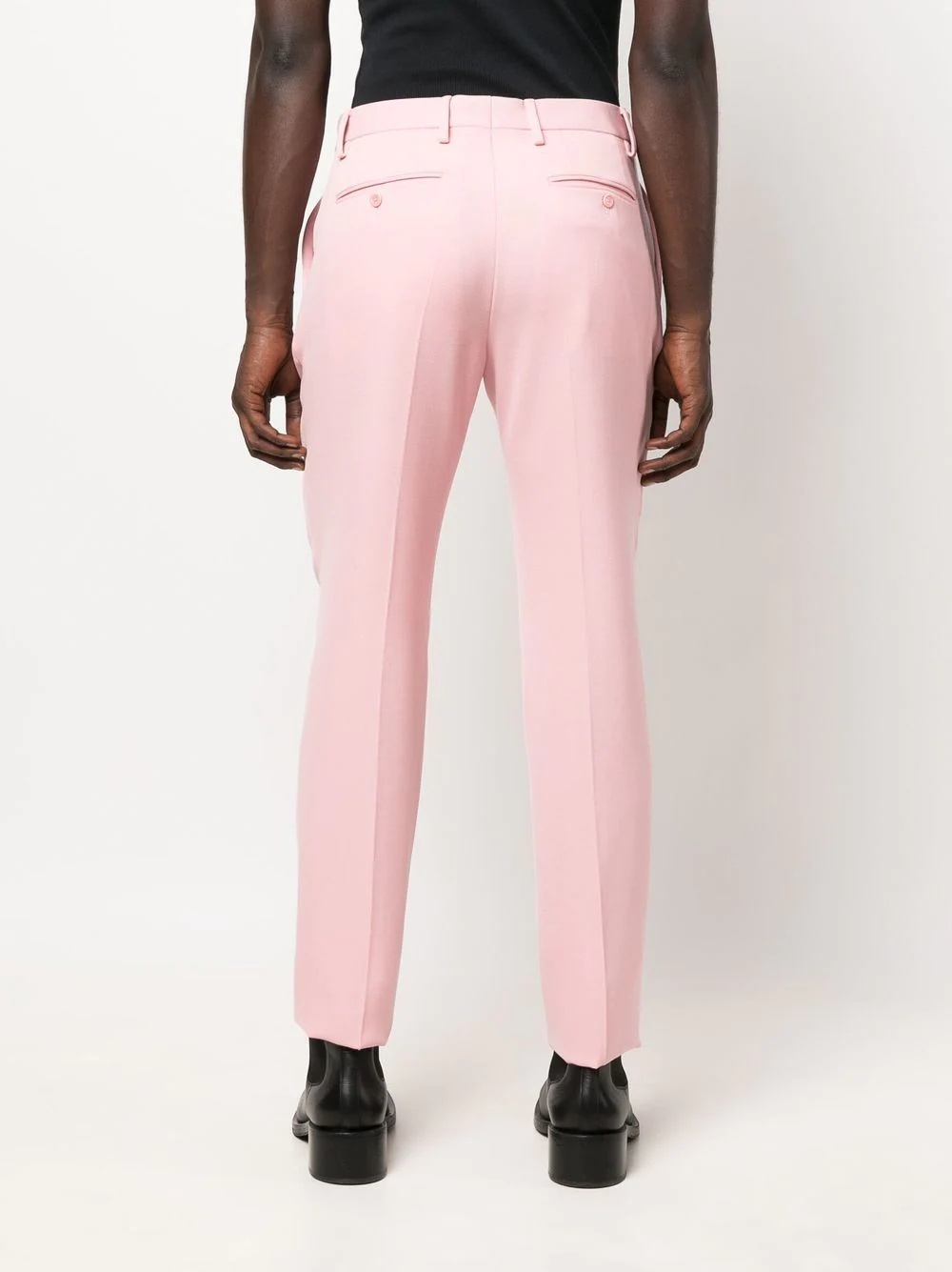 virgin wool tailored trousers - 4