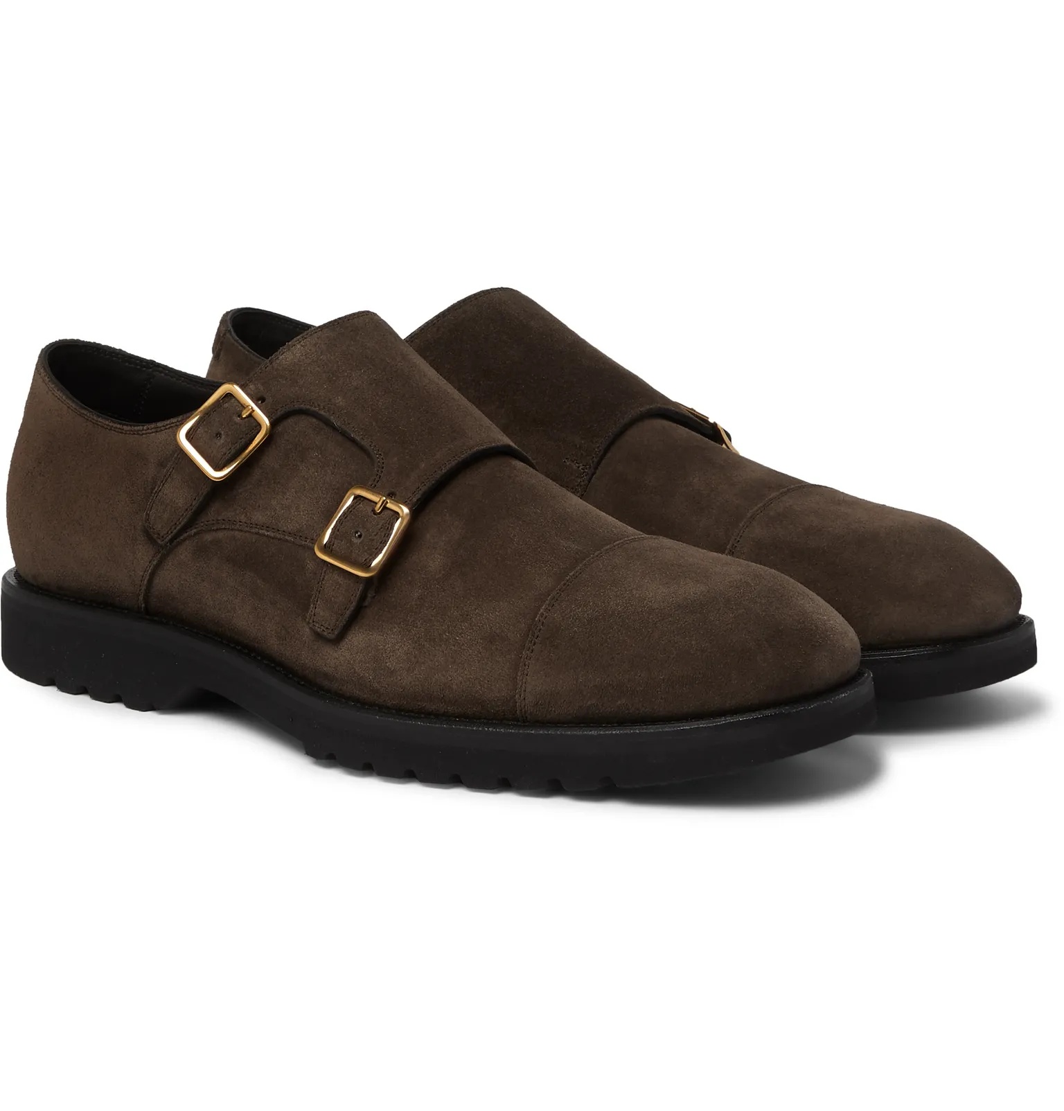 Kensington Suede Monk-Strap Shoes - 2