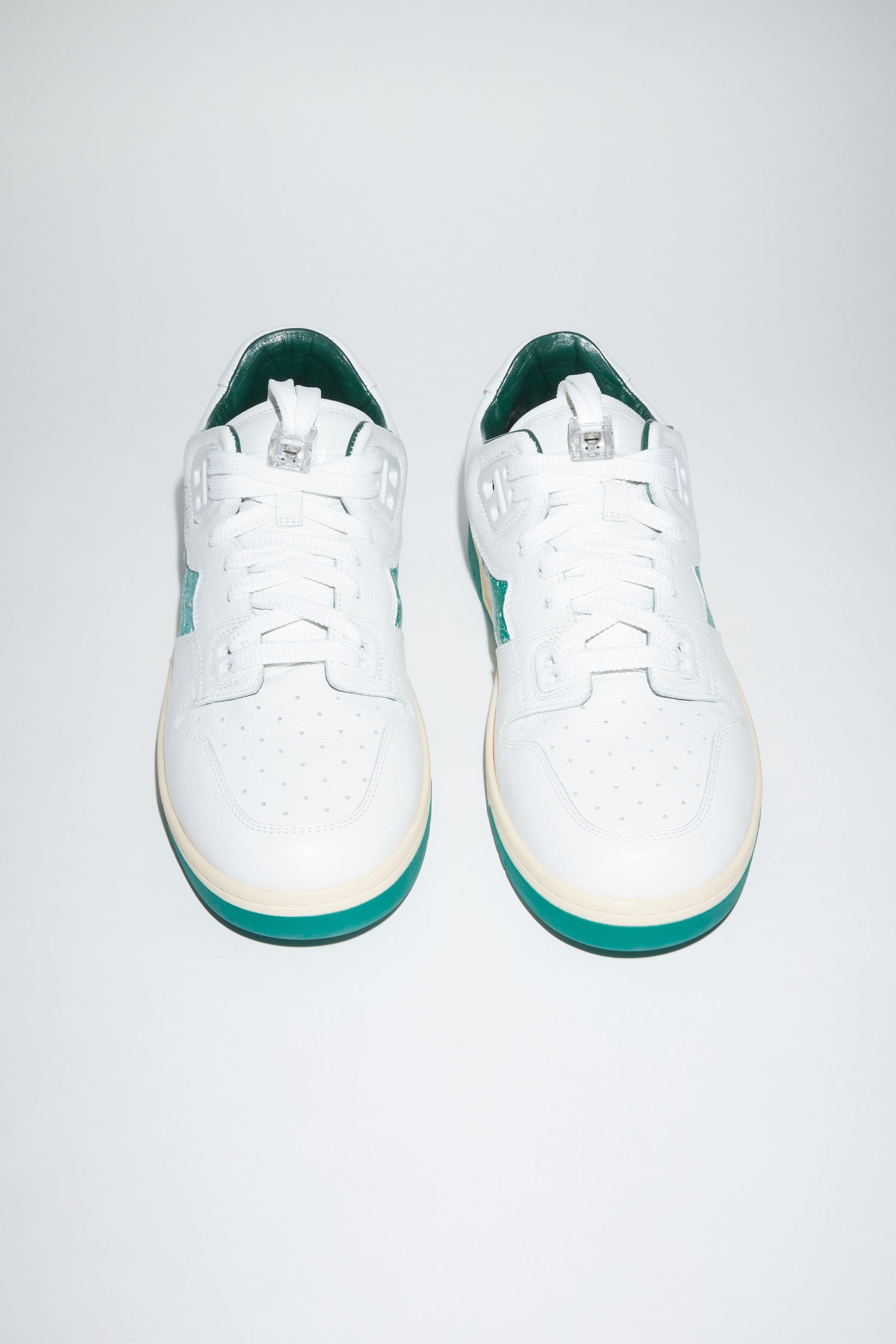 Low top sneakers - White/green - 2