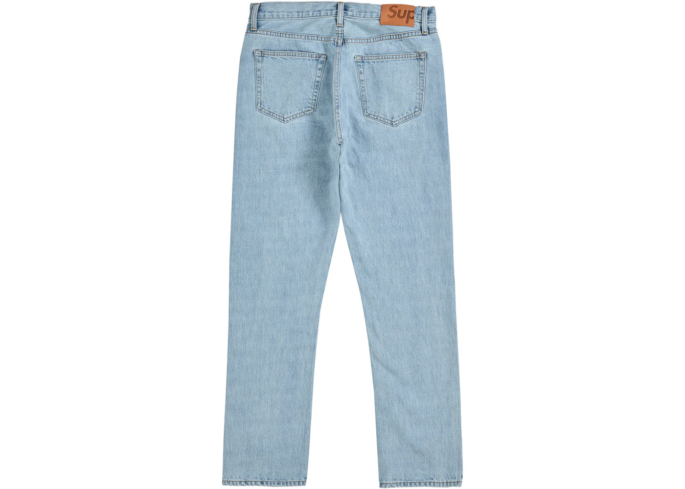 Supreme Stone Washed Slim Jean Blue - 2