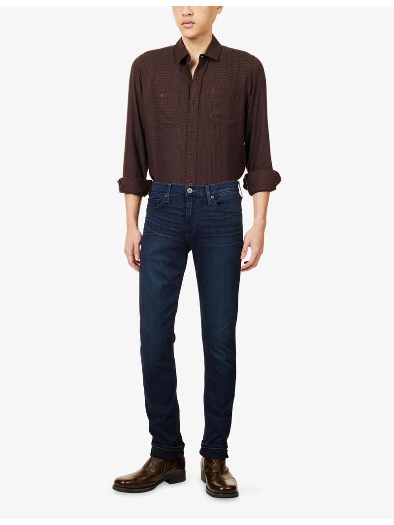 PAIGE Lennox Straight-Leg Stretch-Woven Jeans outlook