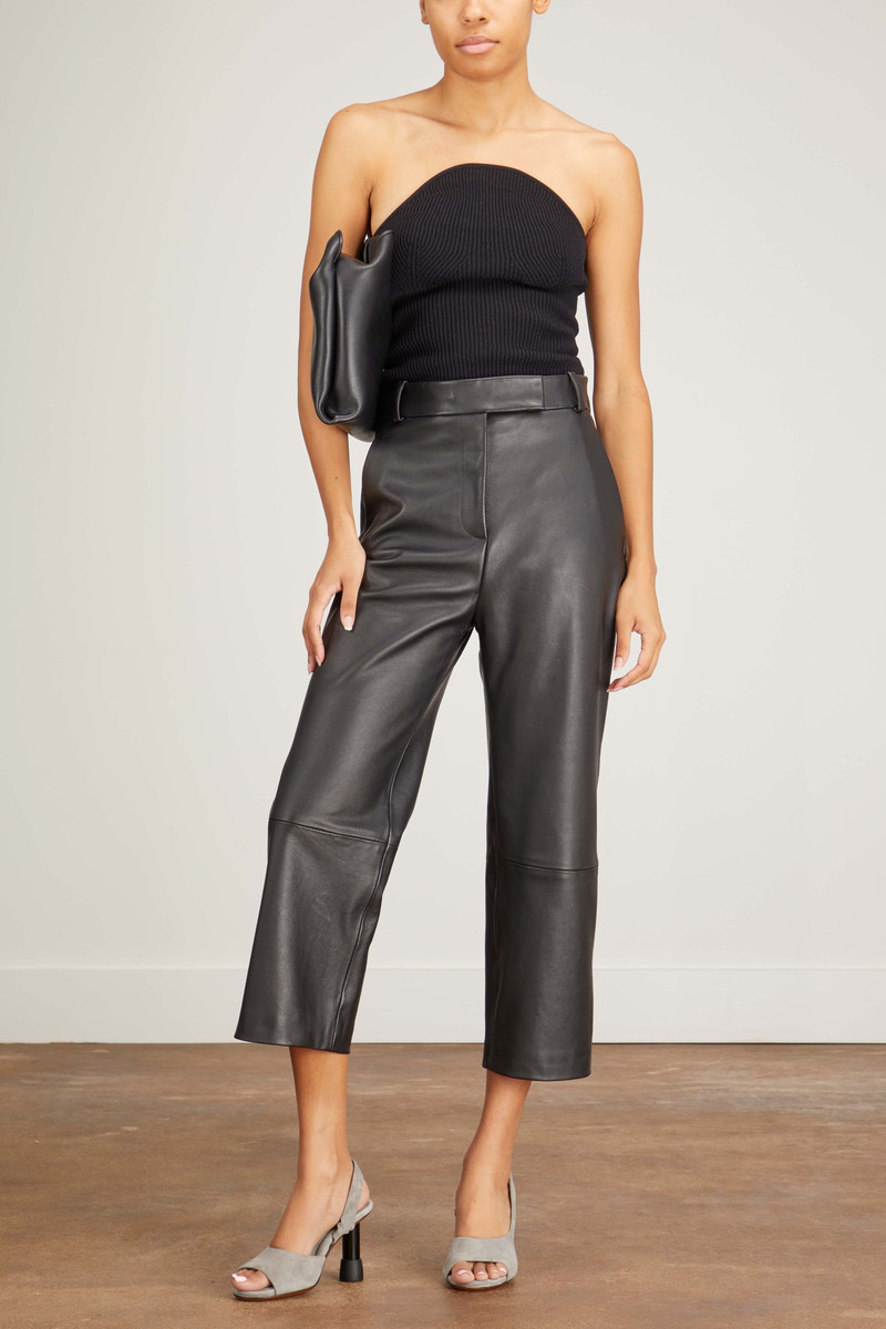 KHAITE Melie Pant in Black outlook