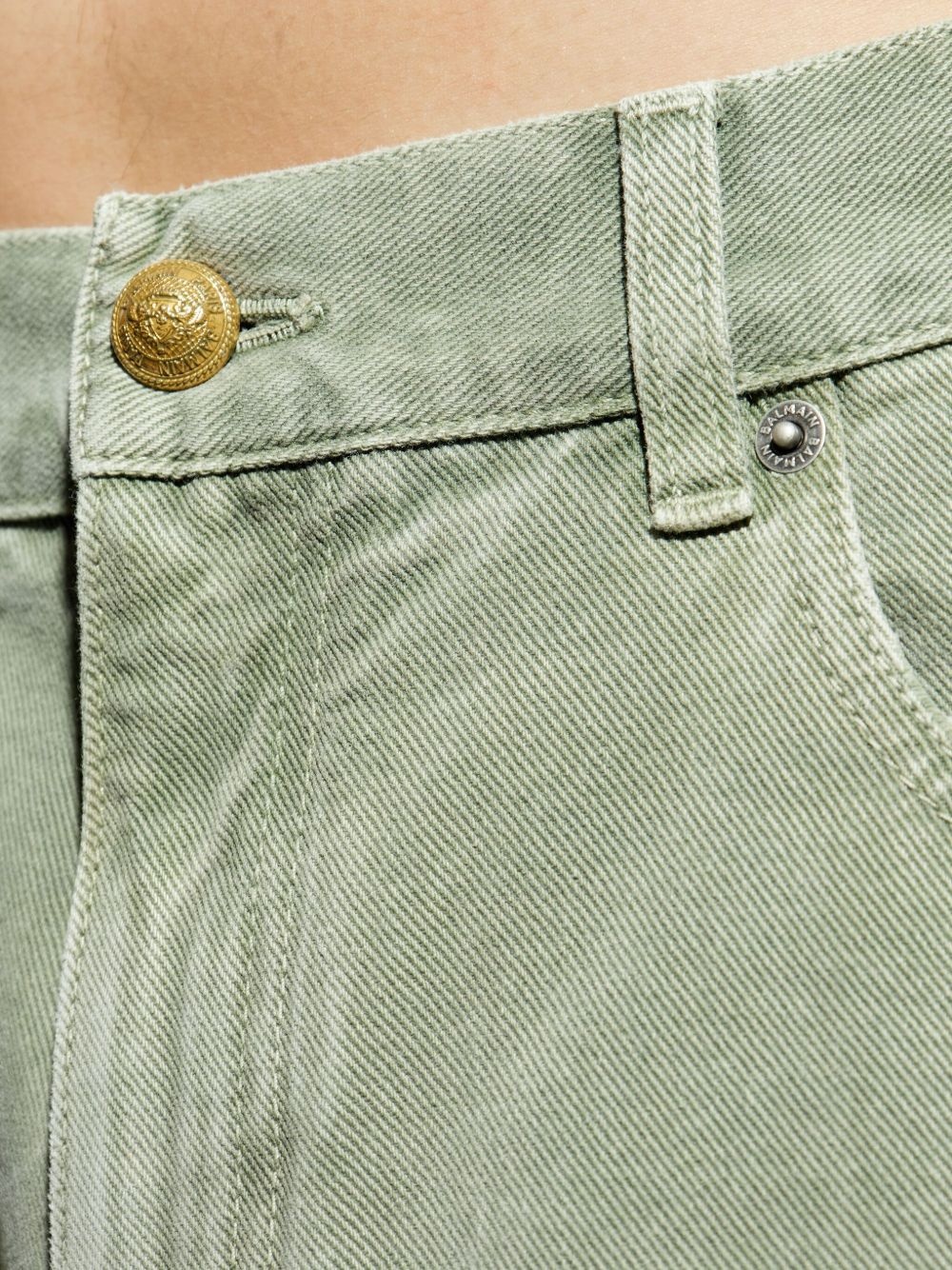 logo-engraved-button jeans - 5