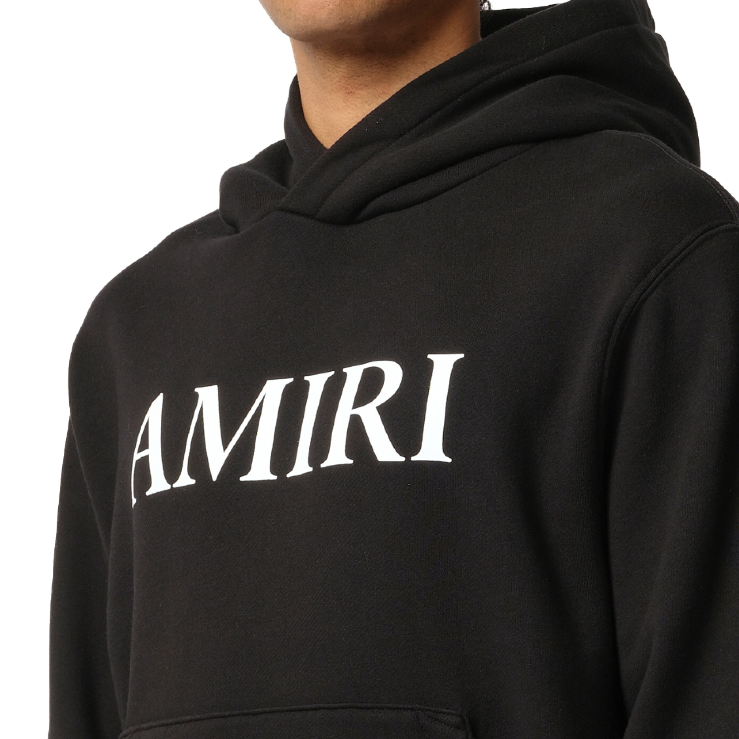 Amiri Core Logo Hoodie in Black/White - 3