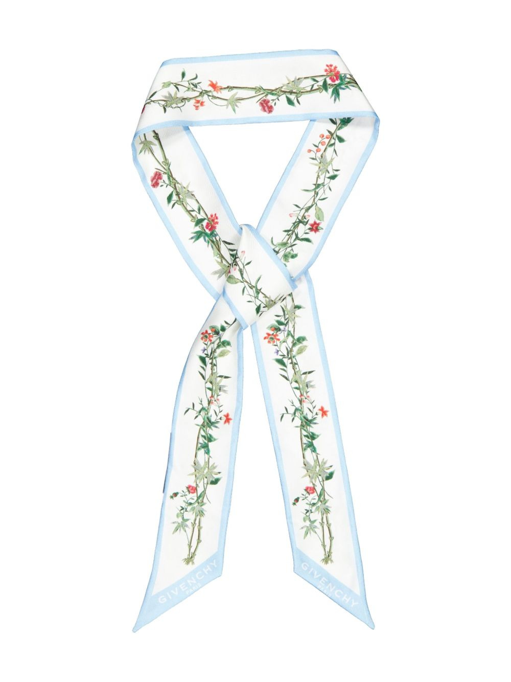 floral-print silk scarf - 3