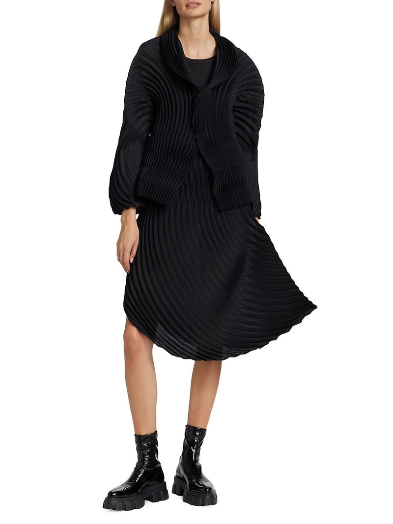 ISSEY MIYAKE Grow Pleats Draped Skirt outlook