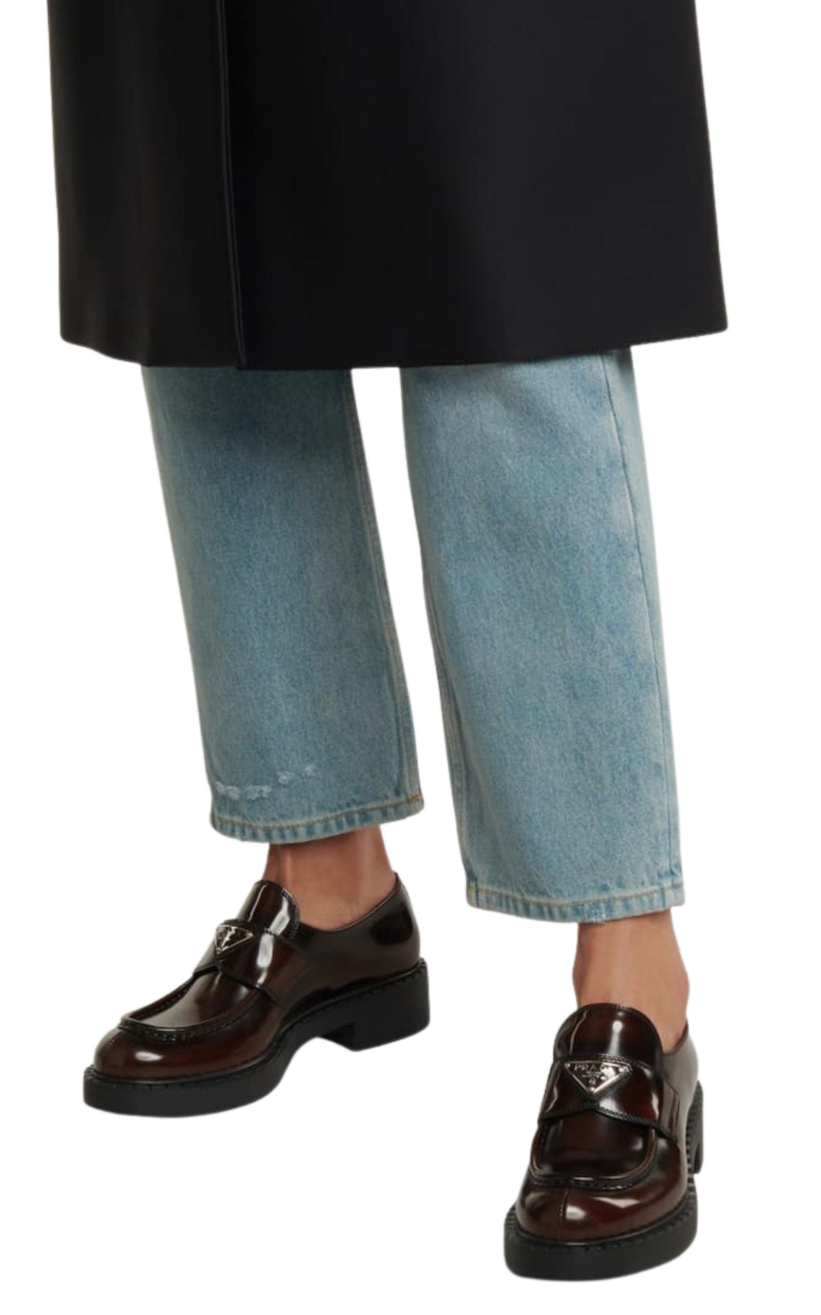 Logo Leather Loafers - 7