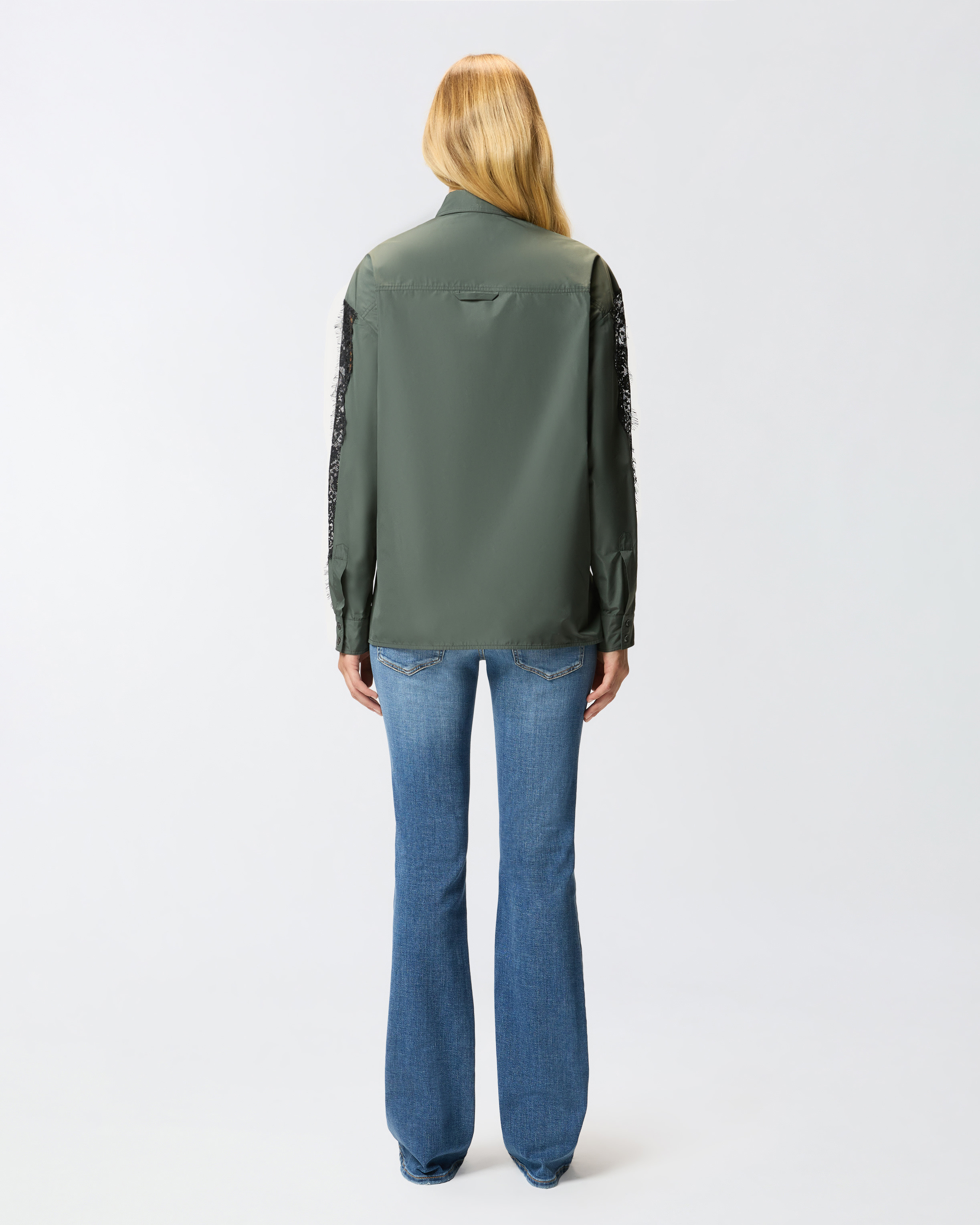 SHIRT WITH LACE INSERTS - 4