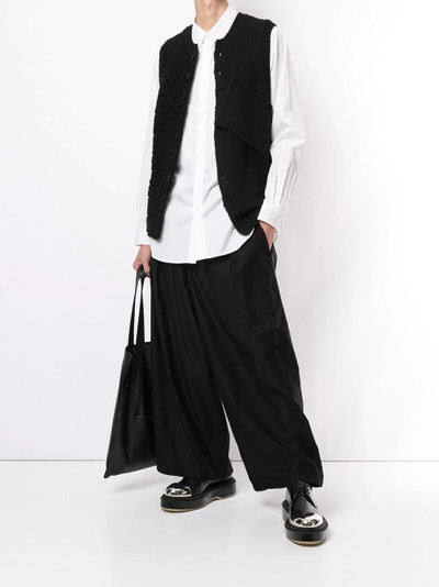 Yohji Yamamoto Patch knitted waistcoat outlook