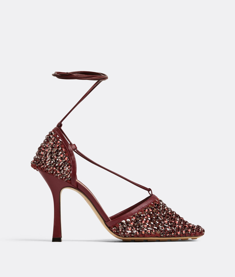sparkle stretch lace-up sandal - 1