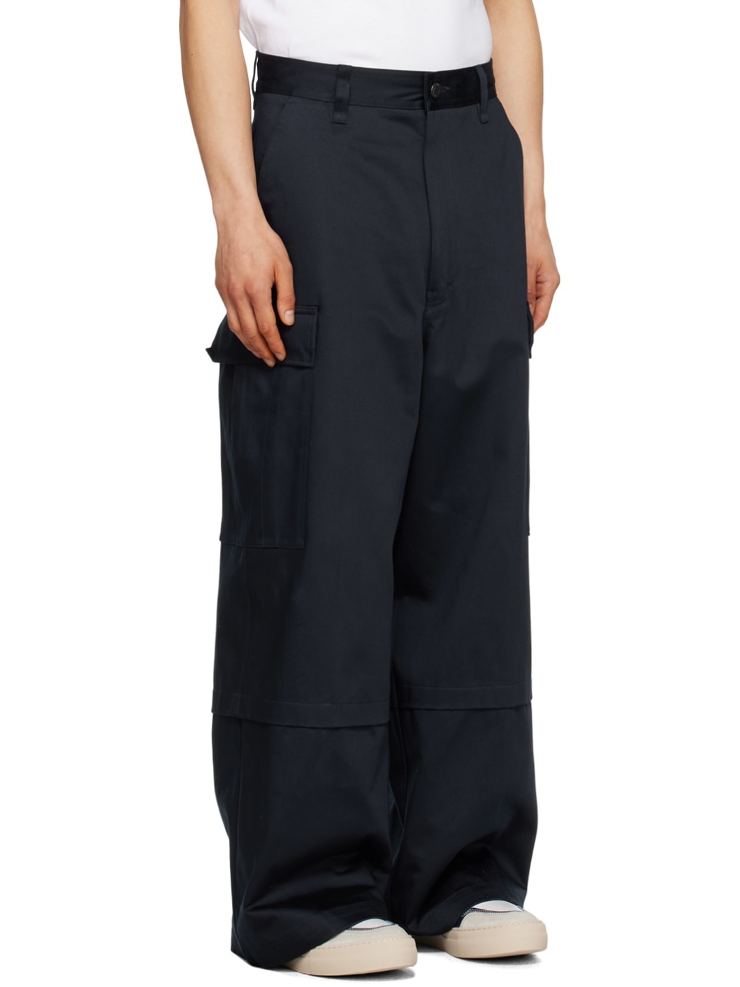 Navy Pocket Cargo Pants - 2