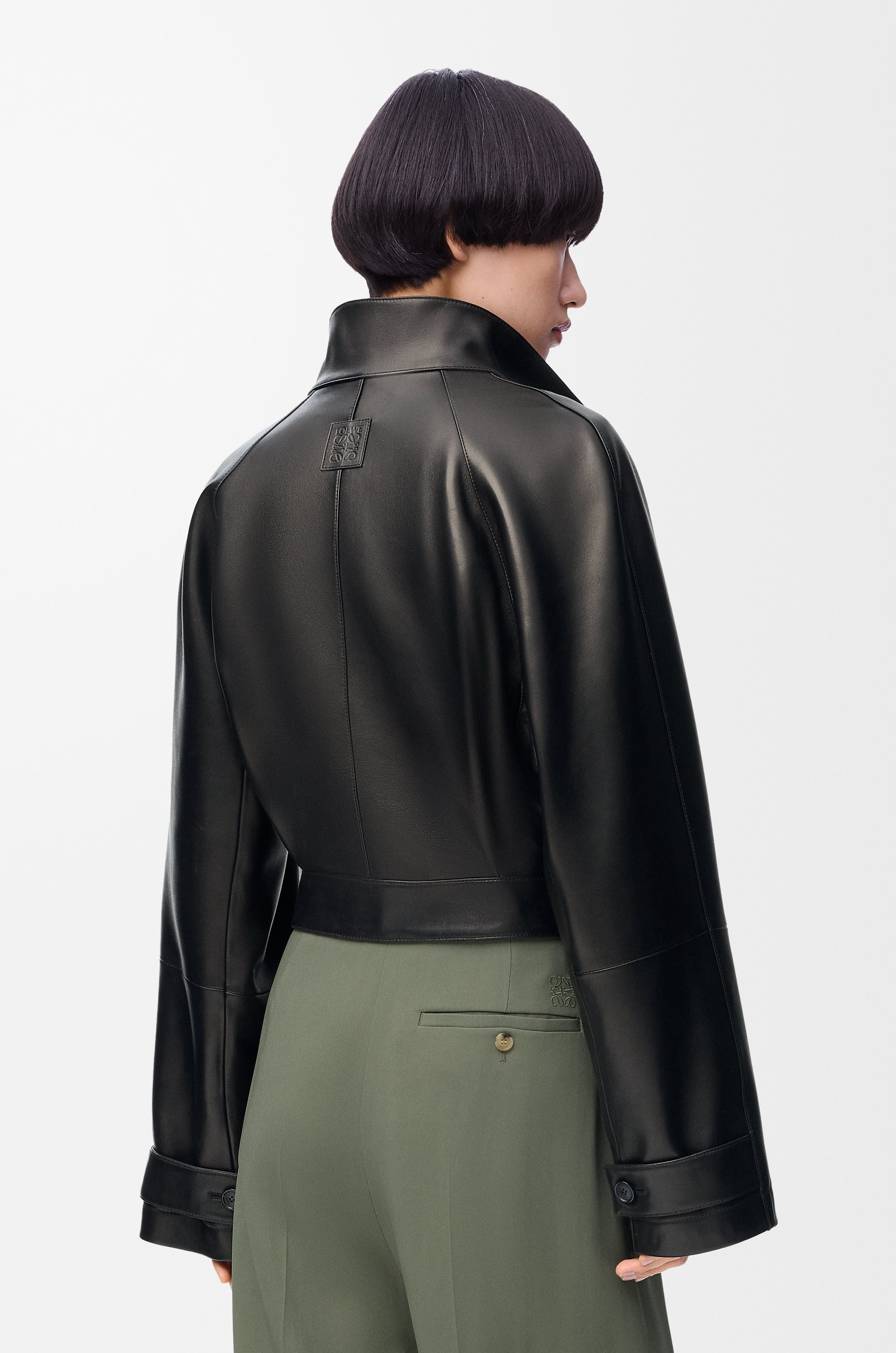 Short trench in nappa lambskin - 4