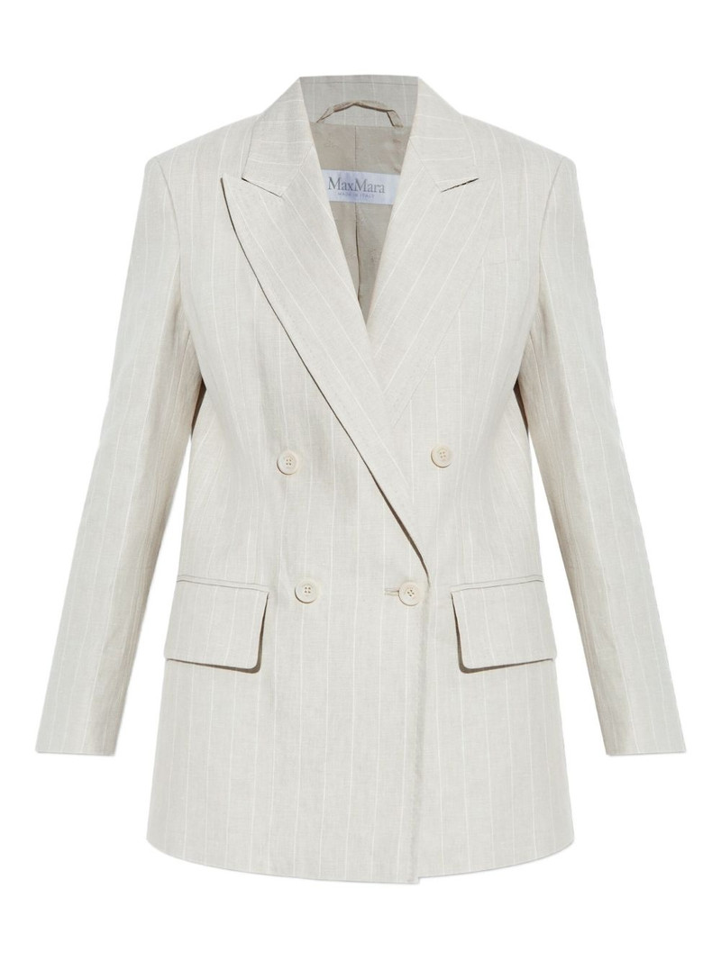 Gerla pinstripe double-breasted blazer 1