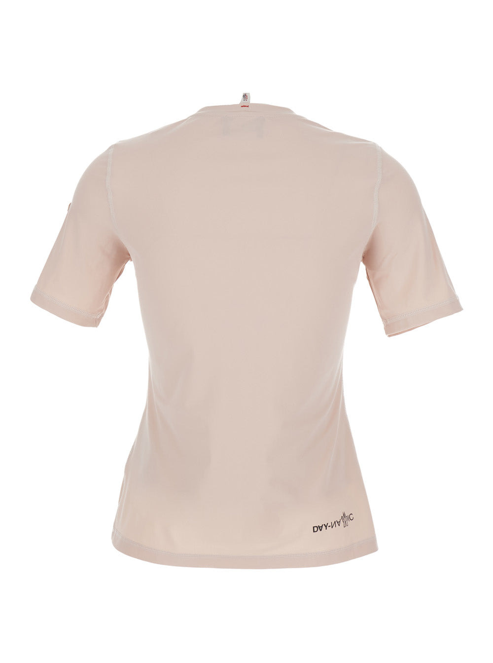 Moncler Grenoble Women Pink Crew Neck T-Shirt In Techno Fabric Stretch Woman - 2