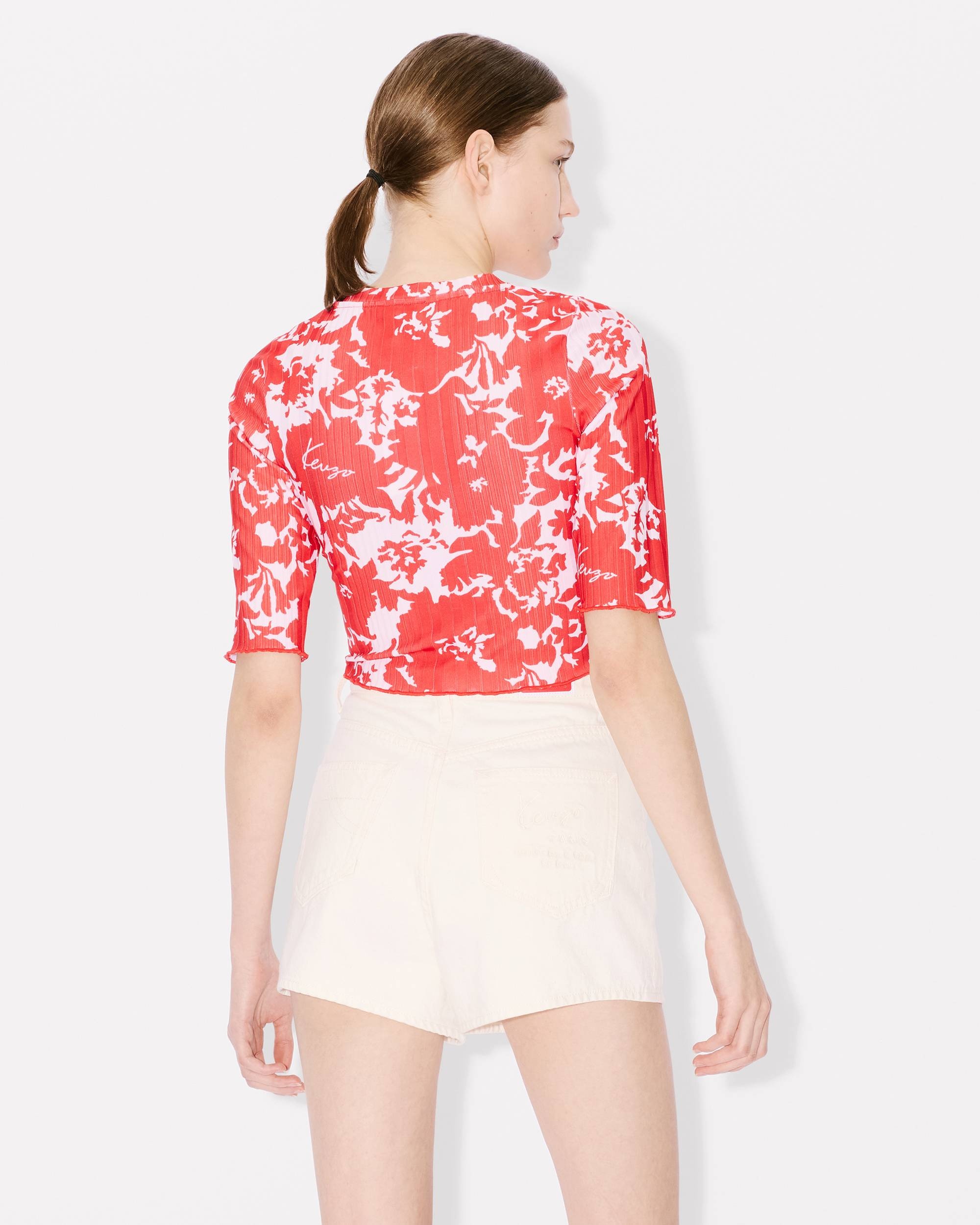 'KENZO Flower Camo' cropped top - 4