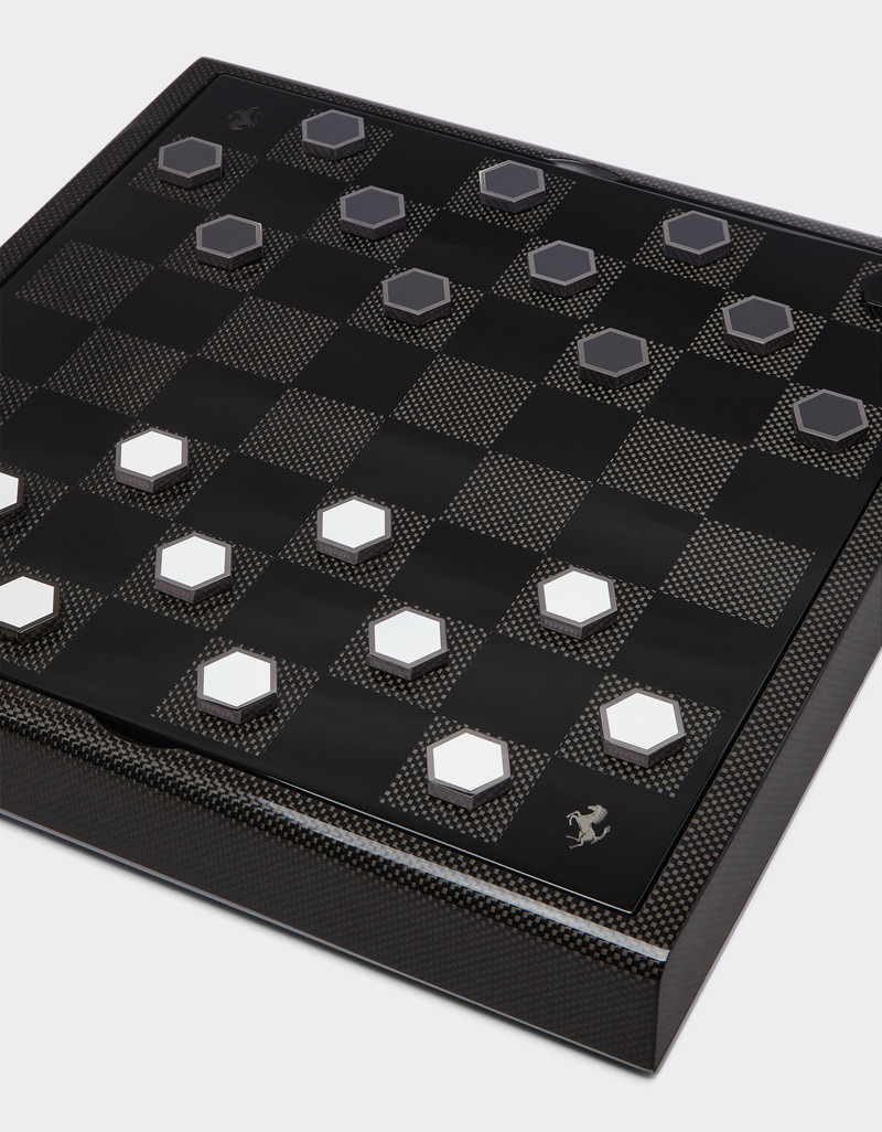 Chessboard in wood and carbon fibre 5