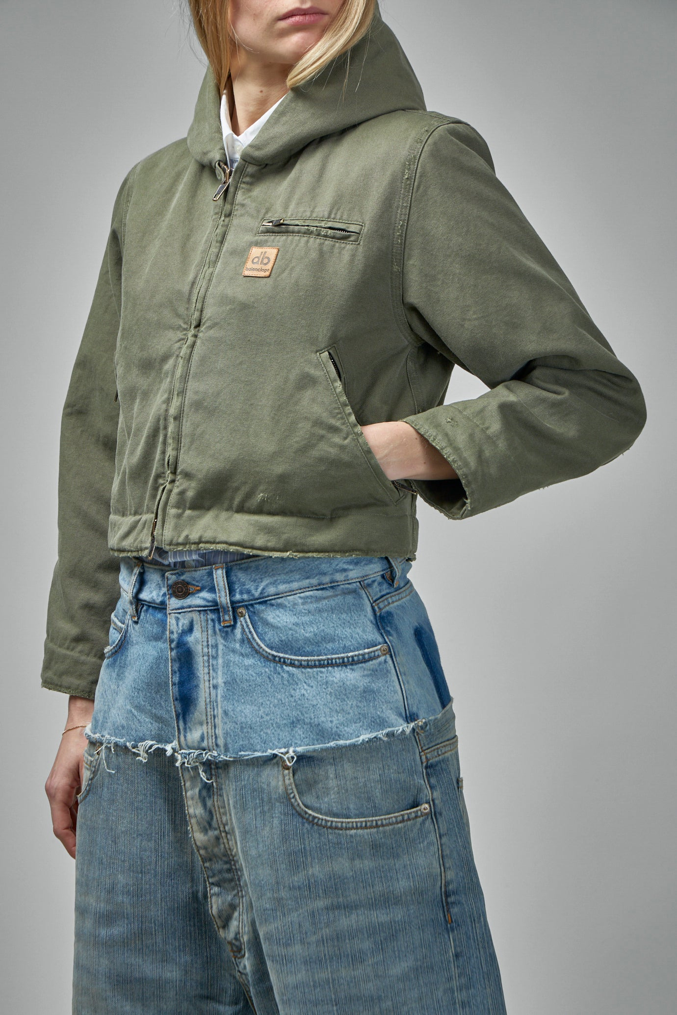 Shrunk Hooded Workwear Parka - 4