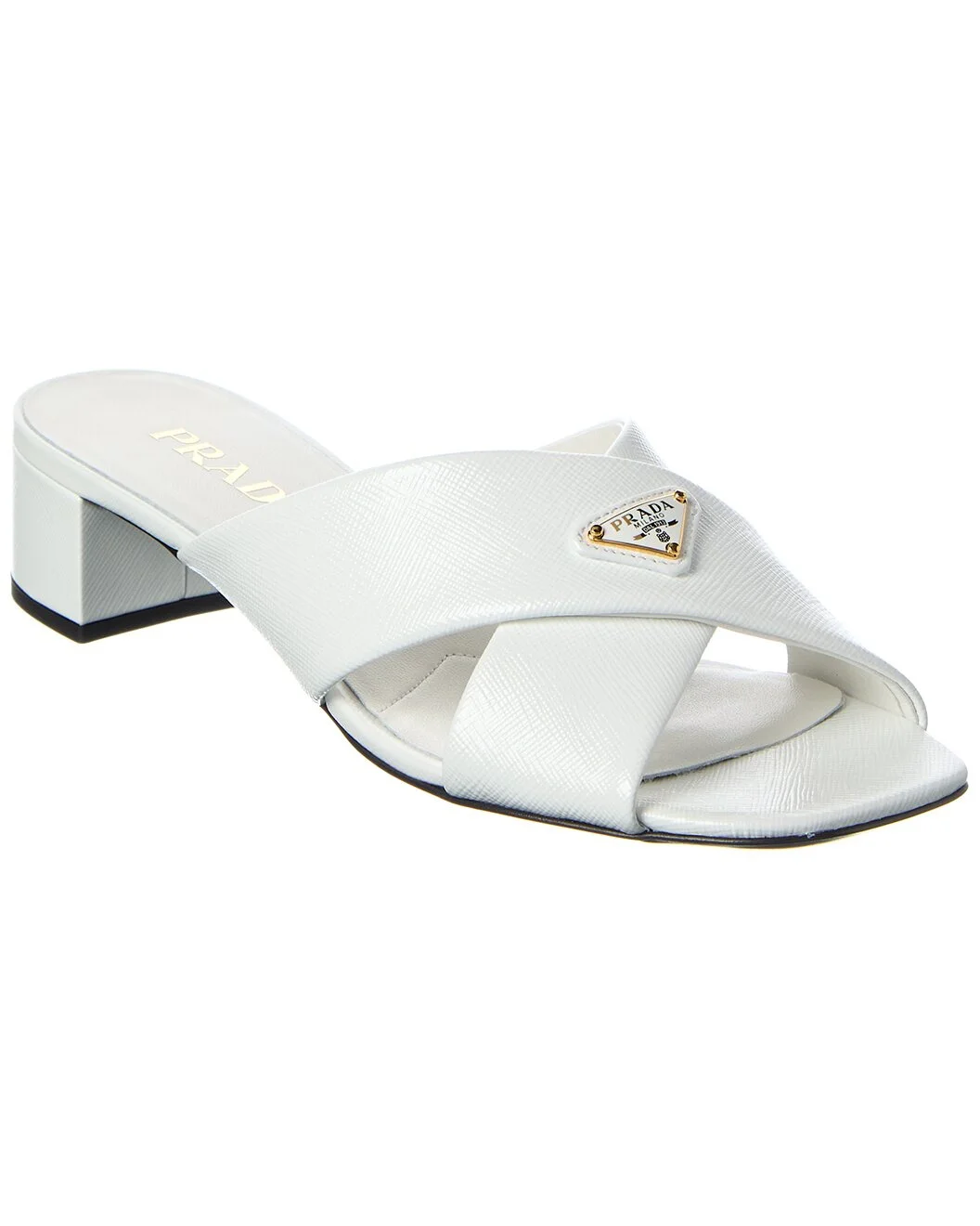 Prada Saffiano Leather Sandal - 1