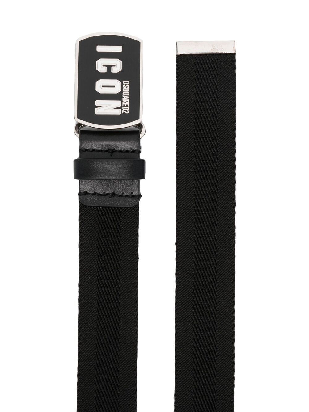 LOGO-PATCH BUCKLE BELT - 2