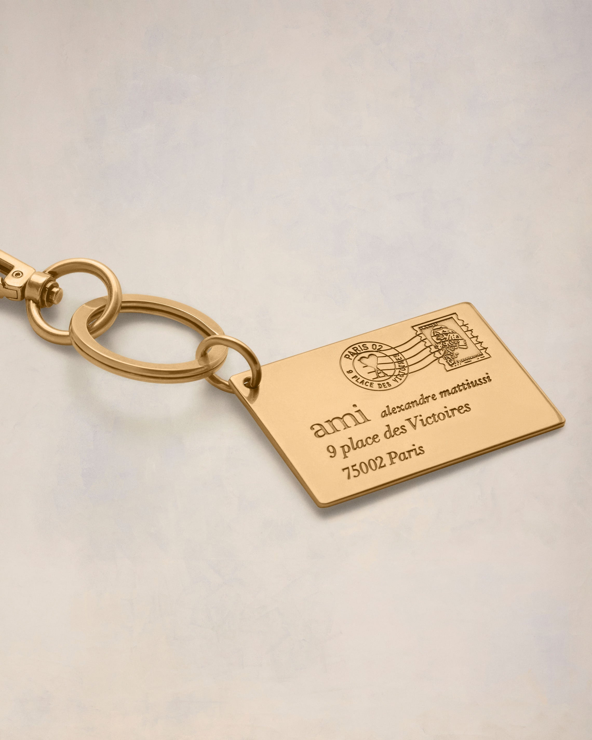 AMI ALEXANDRE MATTIUSSI ENVELOPPE KEYRING - 2