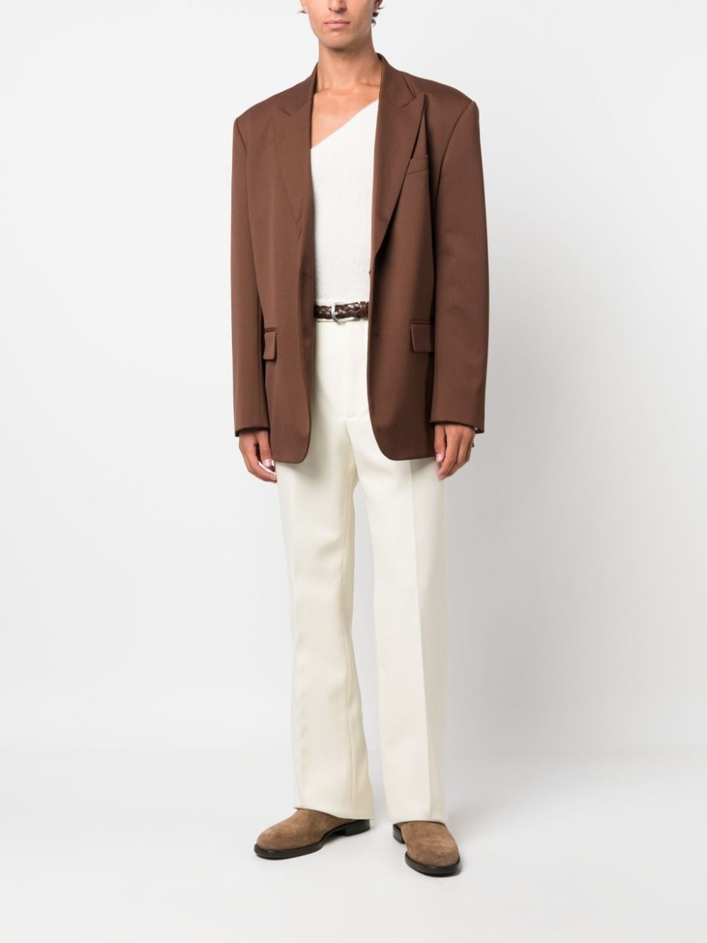 straight-leg tailored trousers - 2