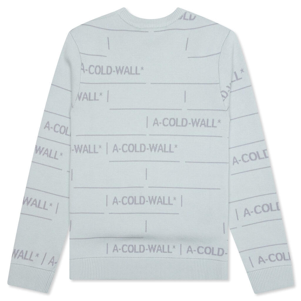 A-COLD-WALL CHAIN JACQUARD KNIT - ICE GREY - 2