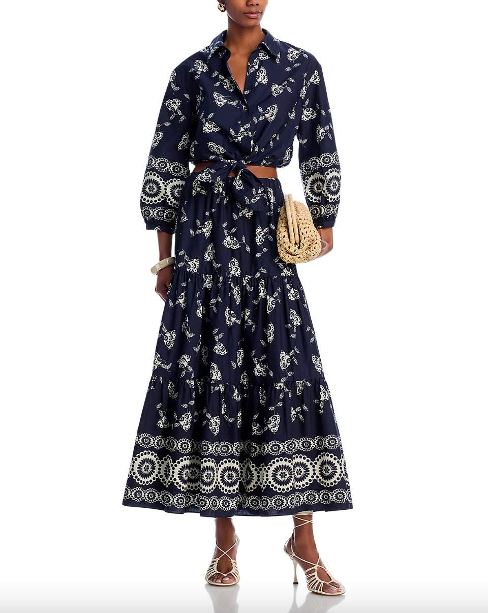 Rumson Top Floret Evening Blue - 3