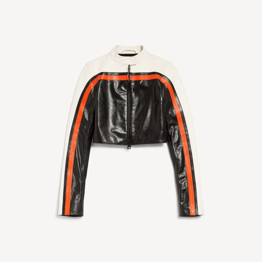 Women's Bodies Fitted Biker Jacket in Black - 1