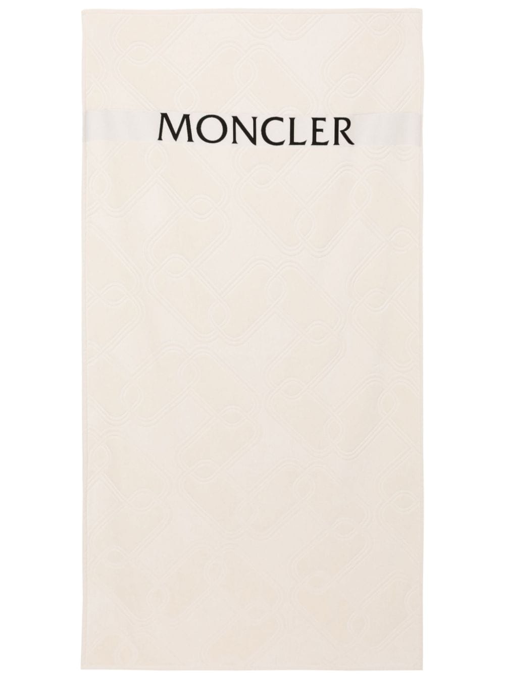 logo-jacquard beach towel - 3