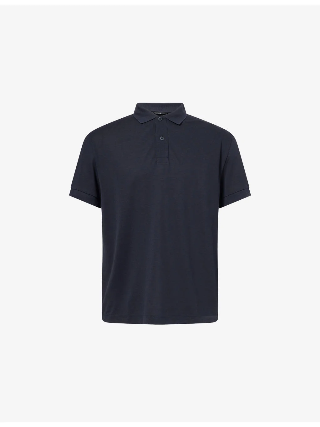 Short-Sleeve Cotton-Blend Polo Top - 1